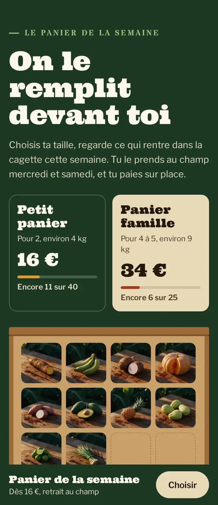 La cagette de la semaine, dans le thème Bitasyon