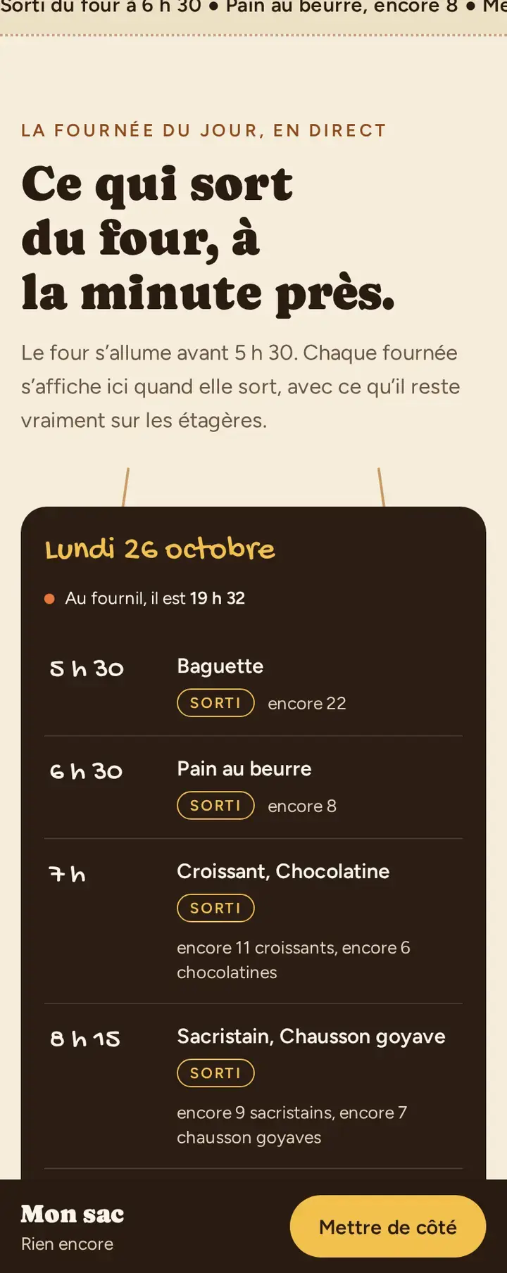 La fournée en direct, dans le thème Farin
