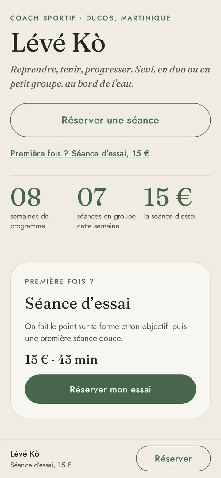 Fòs, déclinaison Souffle, sur téléphone