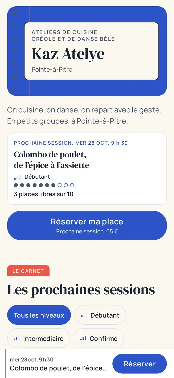 Une boutique imaginée, habillée par le thème Lekòl.