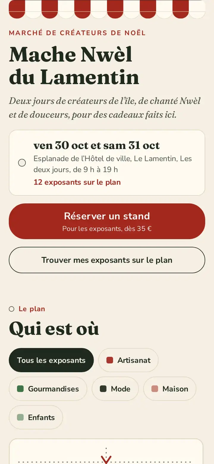 Une boutique imaginée, habillée par le thème Mache.