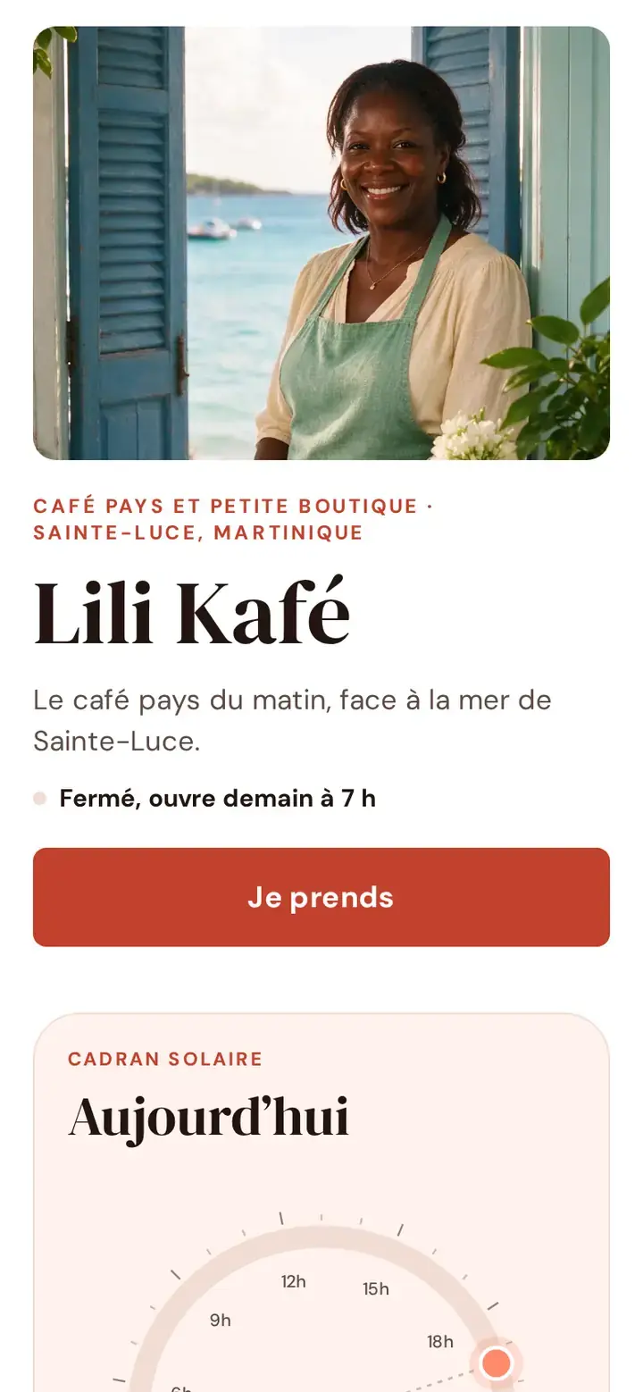 Soley, déclinaison Midi, sur téléphone