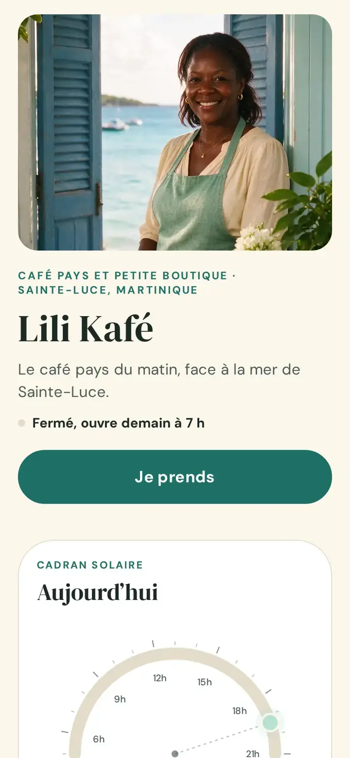 Une boutique imaginée, habillée par le thème Soley.