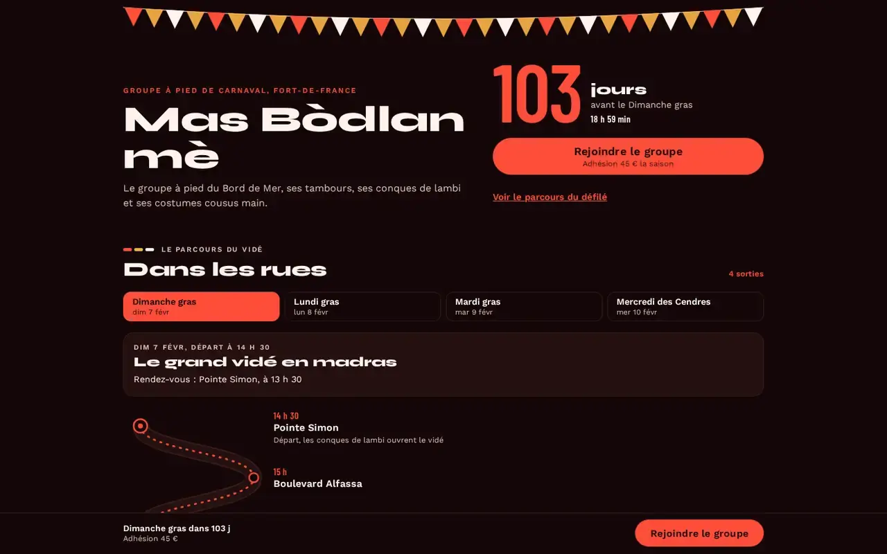 Thème Vaval sur ordinateur, avec un commerce imaginé.