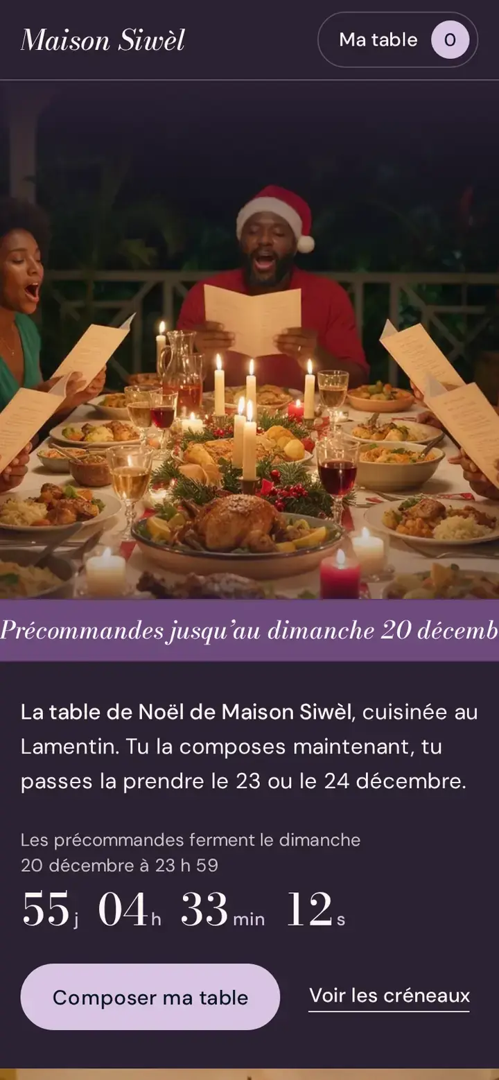 Fèt, déclinaison Communion, sur téléphone